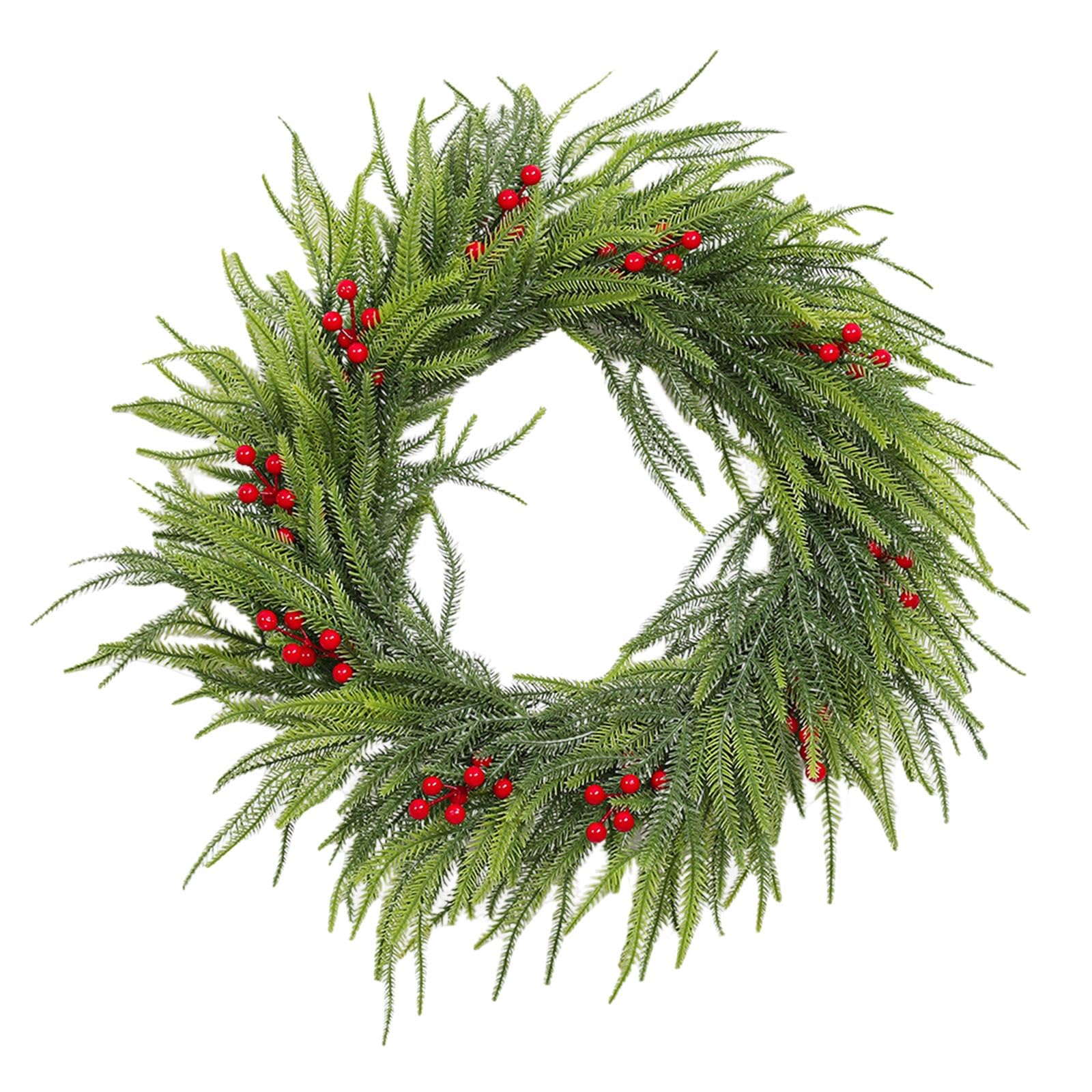 Hsioluted Artificial Pine Branch/Wreath Realistic Cedars Plant for and Holiday Decoration Stylish Party Supplies Christmas Decoration Branch/Wreath
