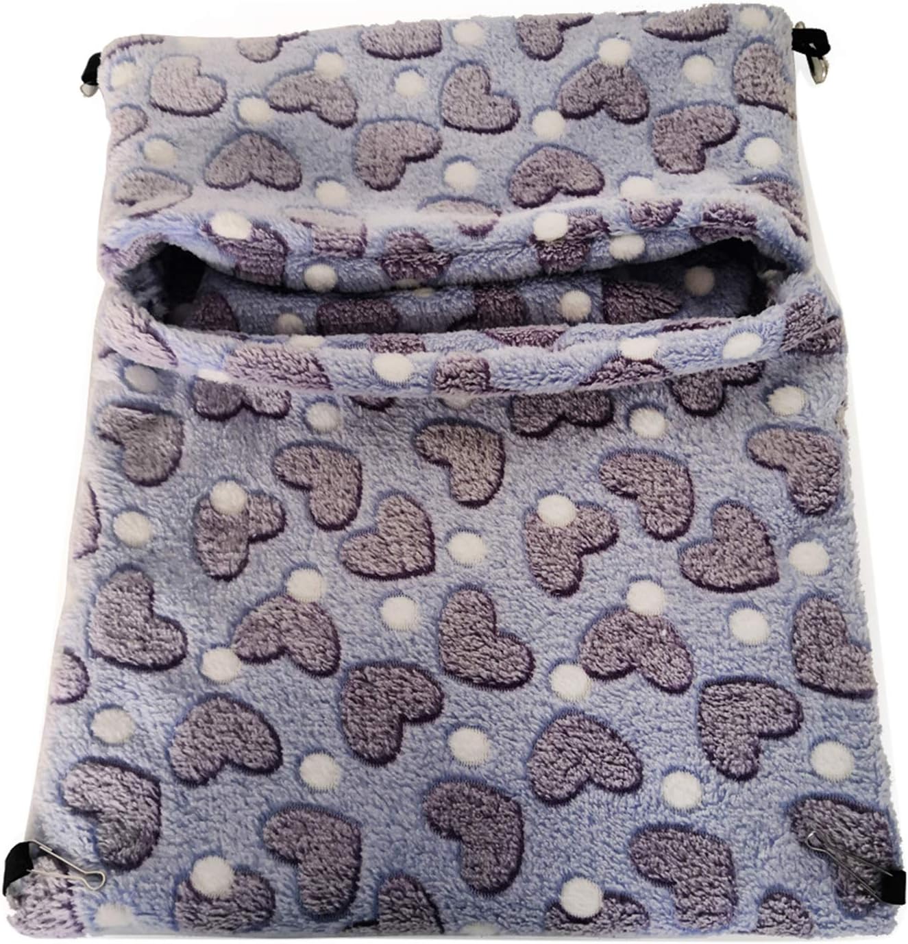 AchidistviQ Hamaca colgante para animales pequeños, para hamster, loro, rata, cobaya, cobaya, jaula, saco, saco, cama, escondite morado
