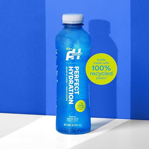 Miniatura 7 de Perfect Hydration Agua potable alcalina de pH 9.5+, fabricada en los Estados Unidos, botella de 20 onzas, caja de 24, 3 cajas