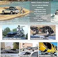 Vista 6 de CARMOCAR Barras transversales de repuesto para Nissan Rogue 2014 2015 2016 2017 2018 2019, estilo de fábrica, barras de techo de carga superior