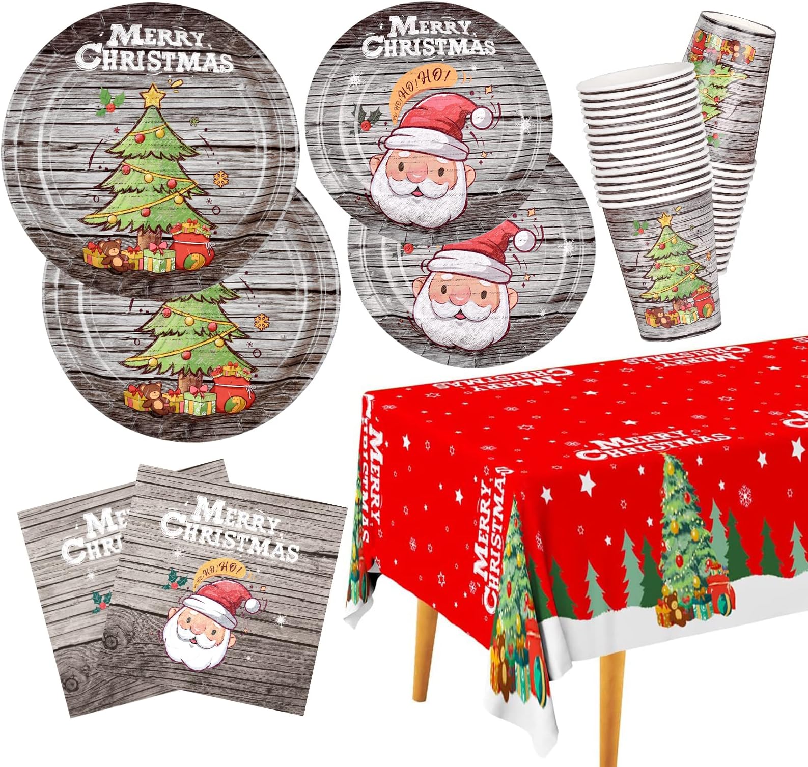 Hqyybf Christmas Decorations Party Supplies Sets, Christmas