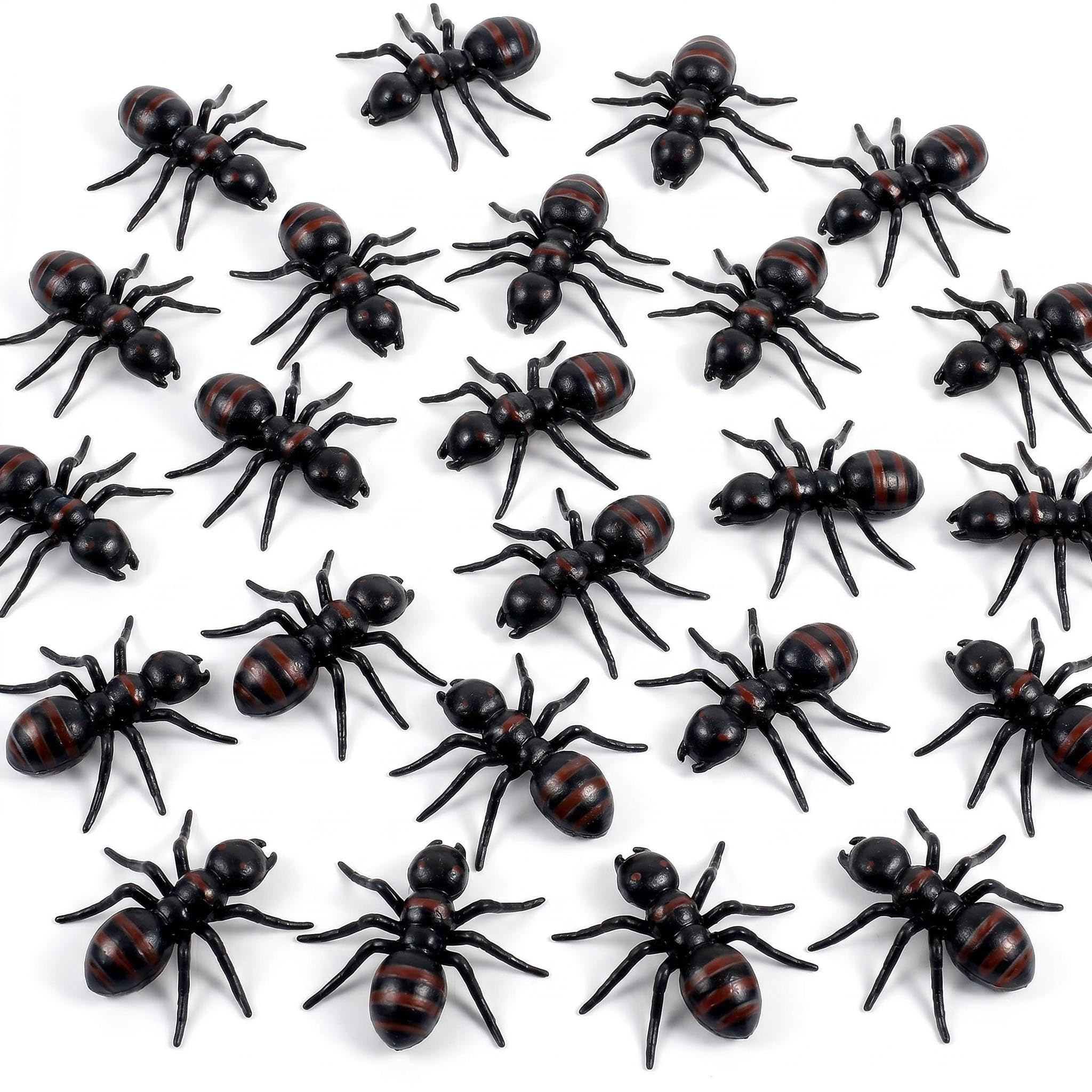 Cosiesnest 30Pcs Black Realistic Plastic Ants, Fake Plastic Insects as Gift, Mini Beasts for Themed Party & Home Decor, Halloween April Fools' Prank Ornaments