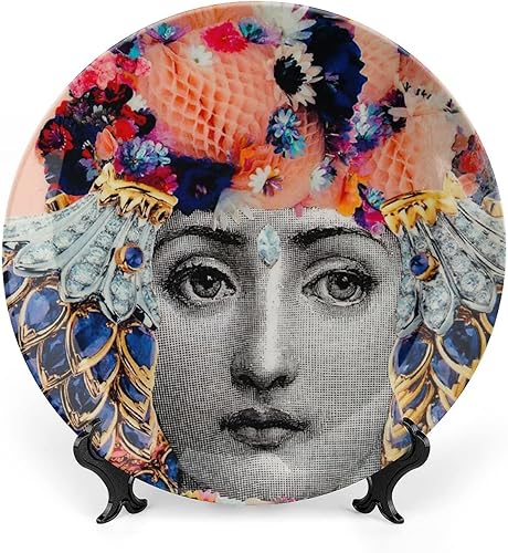 Aloked Lina Cavalieri - Placa decorativa de pared, misteriosa placa para colgar en la pared, incluye soporte y gancho de resorte especial, J (24), 8