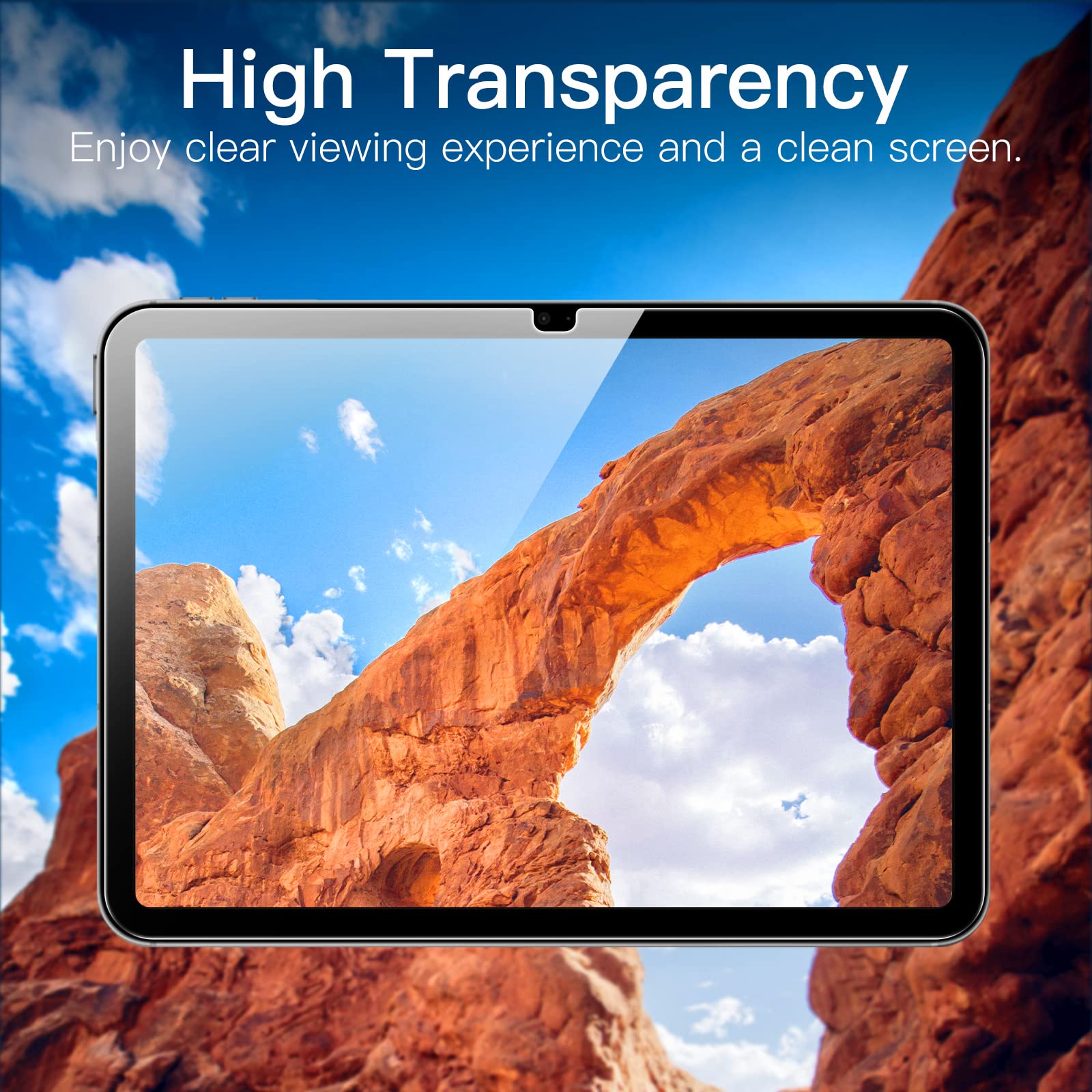 JETech Jeden Dotykać Ochraniacz Ekranu dla iPad (A16) 11./10. Generacja (2025/2022), Folia Szkło Hartowane Film z Automatycznie Narzędzie do Pozycjonowania, HD Wyczyść