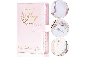 2021 Planner: Leather Wedding Planner with Gold Foil Stamping