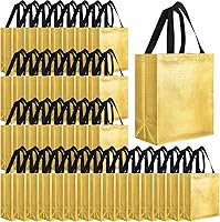 Vista 1 de Eccliy Juego de 80 bolsas de regalo reutilizables brillantes con asa para Pascua, boda, eventos de primavera, graduación