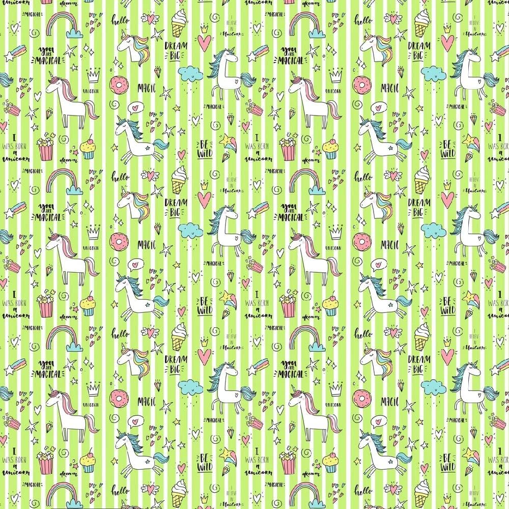 Texco Inc 100% Combed Cotton Printed Fabric by The Yard  Soft & Breathable | Perfect for Quilts, Clothing, Accessories, Blankets, Home Decor, Crafts & DIY, White Lime Mint Pink Yellow 10 Yards
