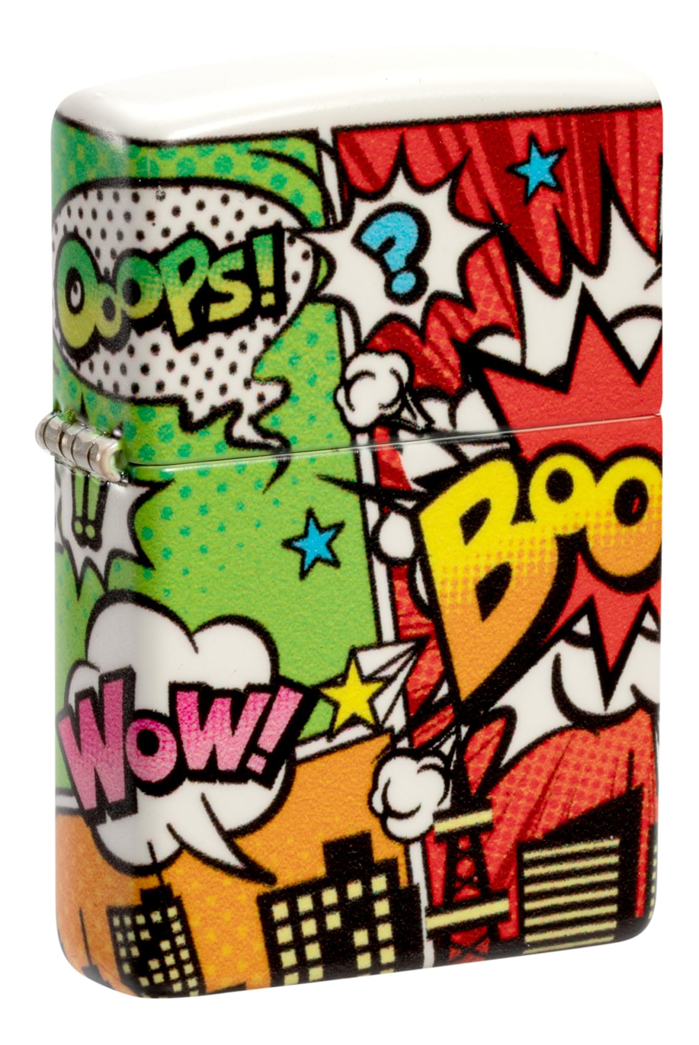 Zippo Sturmfeuerzeug - Pop Art City, 540°, Color Image - Nachfüllbar - Wiederverwendbar - Windfestes Design - Geschenkbox - Made in USA