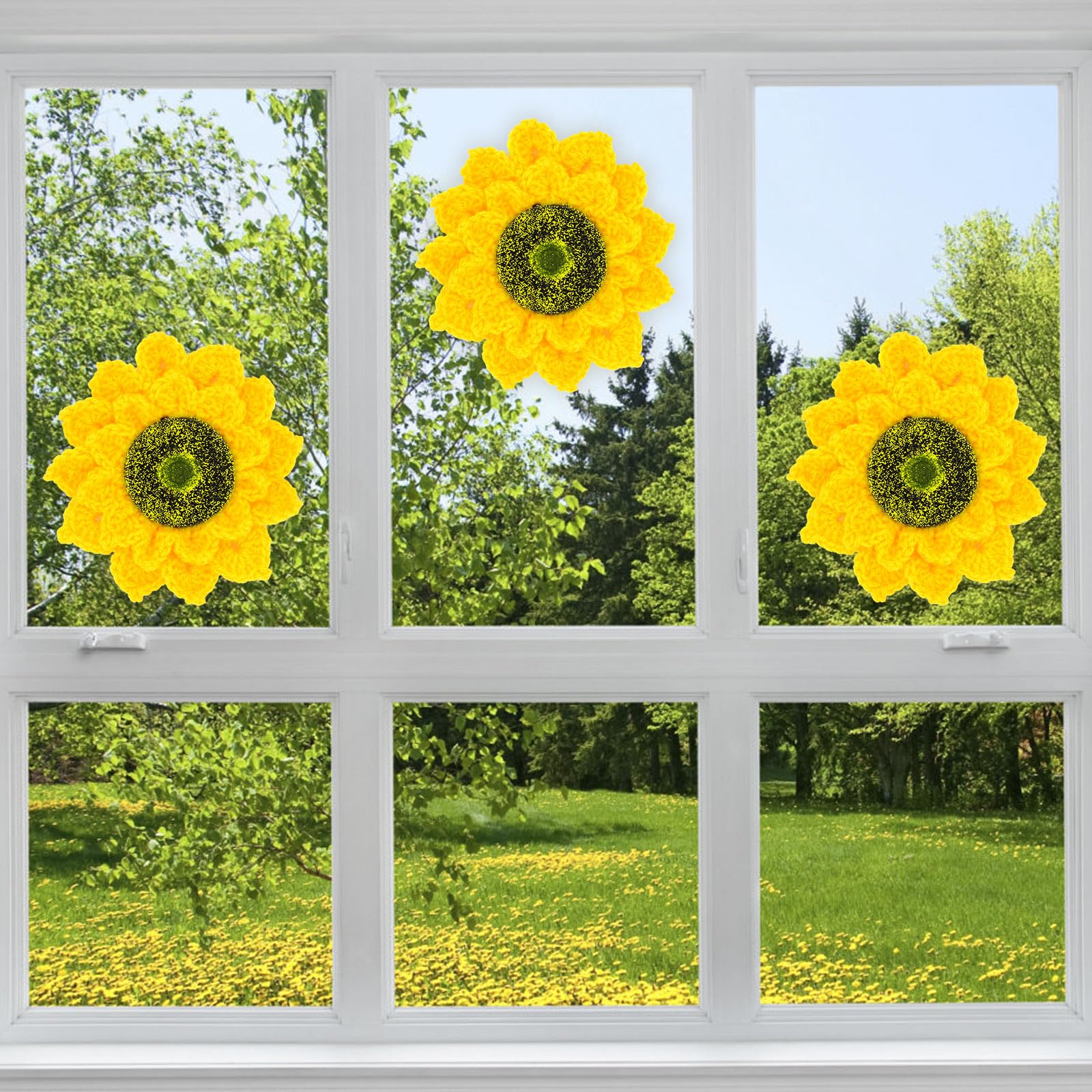 Amazon.co.jp: Zeyune 10個 ディスク ひまわりセンターの小花 4.53