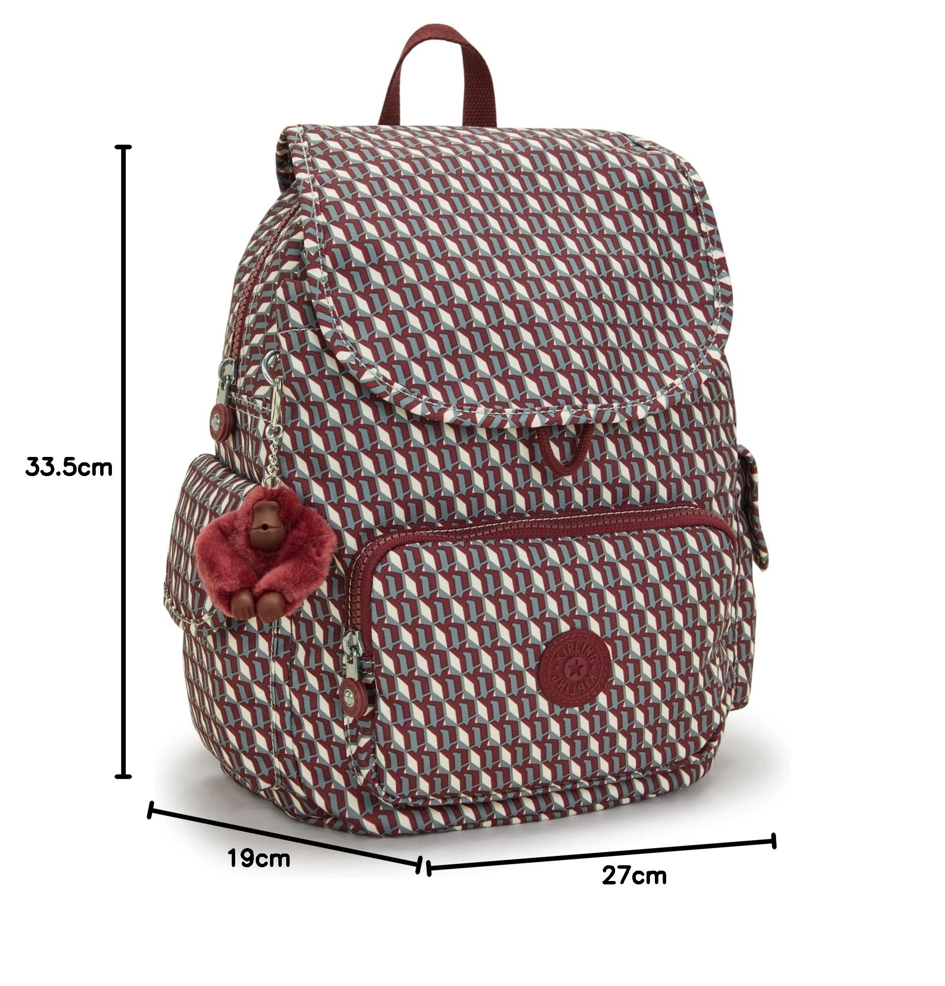 Kipling CITY PACK S Mały Plecak, Inviting Grey Szary
