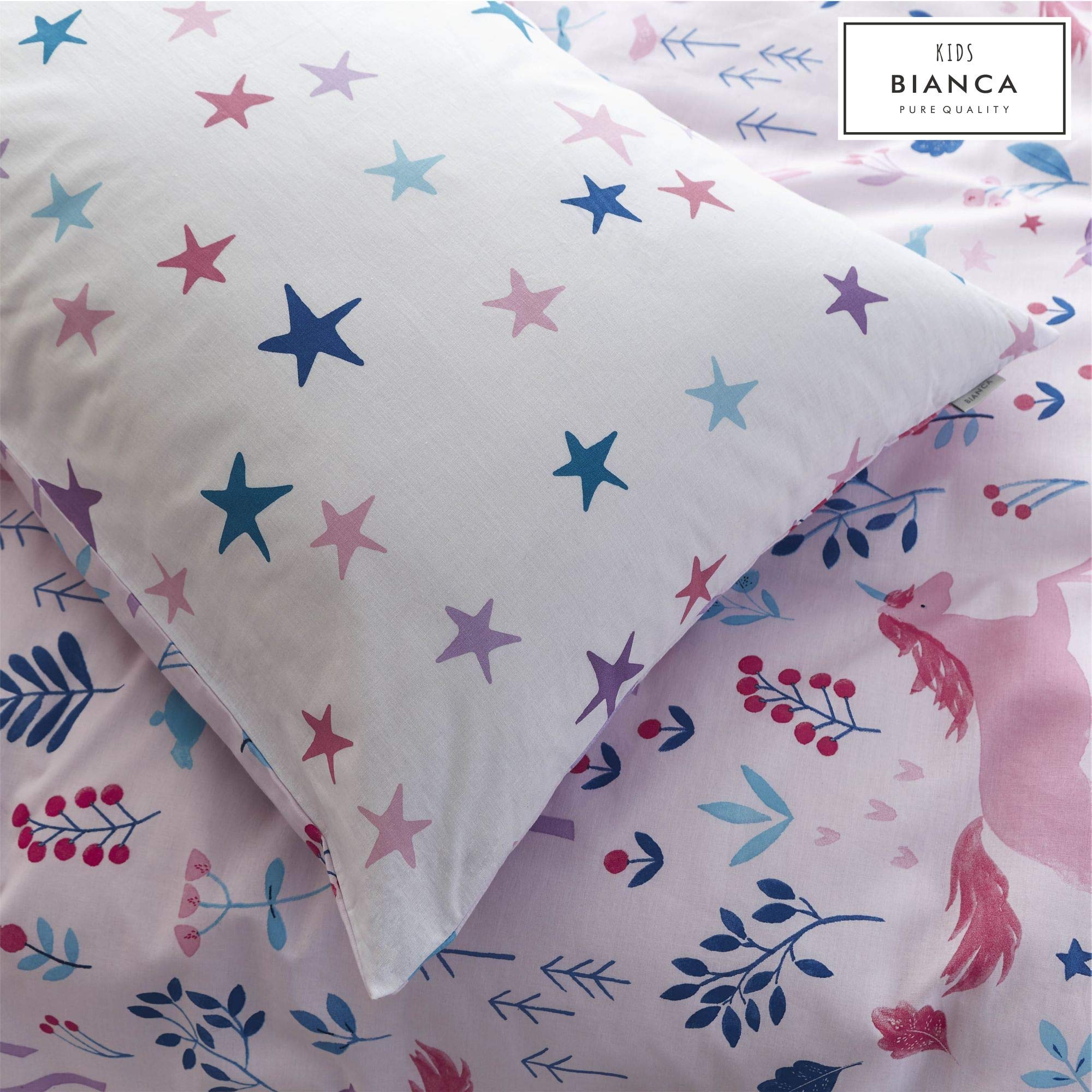 Happy Linen Company Lenzuolo Con Angoli - Principessa, Unicorni Ed