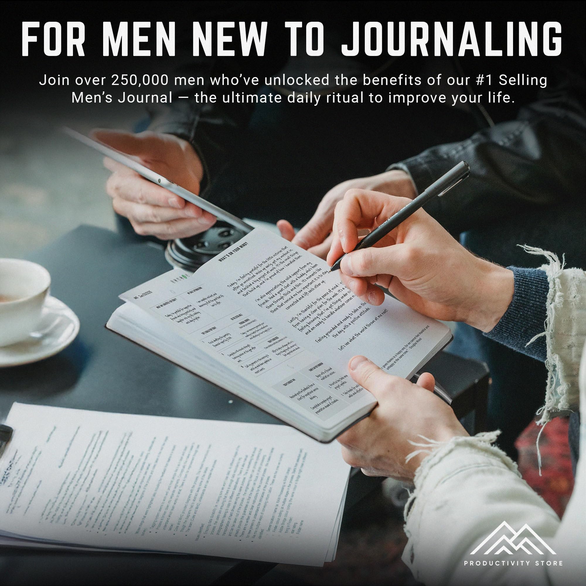 Better Man Jounral - Diario de gratitud - Diario de 5 minutos - Diario de manifestación de reflexión para diario de atención plena y cuidado personal - Diario de objetivos/gratitud guiada para hombres