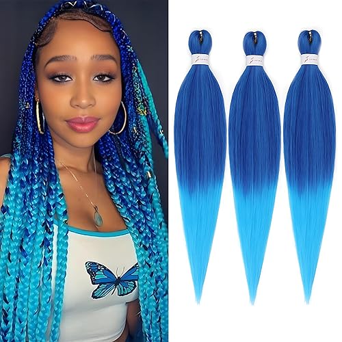 Vista 225 de Brown Braiding Hair 26 Inch Pre stretched Braiding Hair Extensions Yaki Braids Hair Hot Water Setting Synthetic Hair Colored Braiding Hair Pre 30#