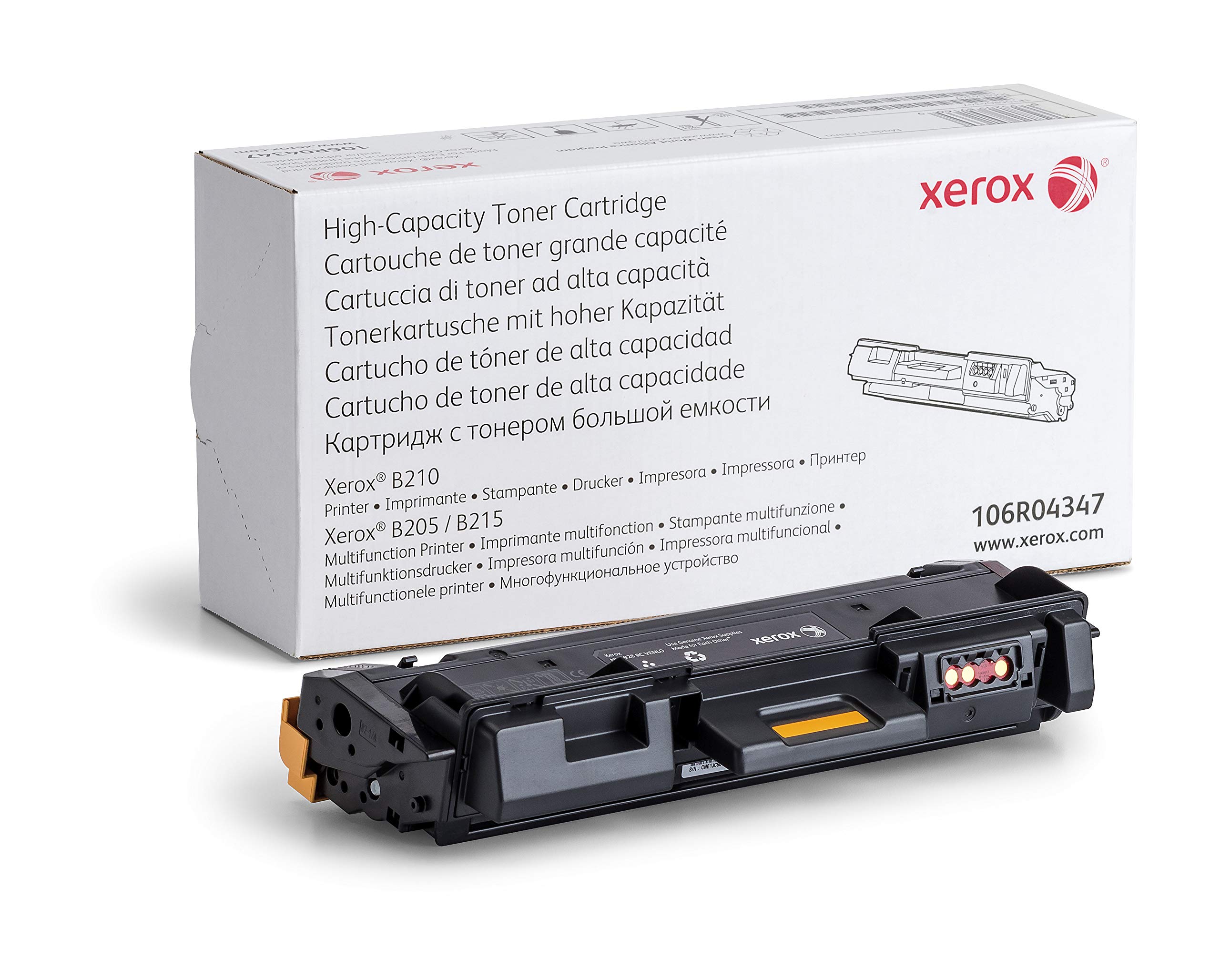 Genuine B210 / B205 / B215 High Capacity Black Toner Cartridge (3,000 Pages) - 106R04347