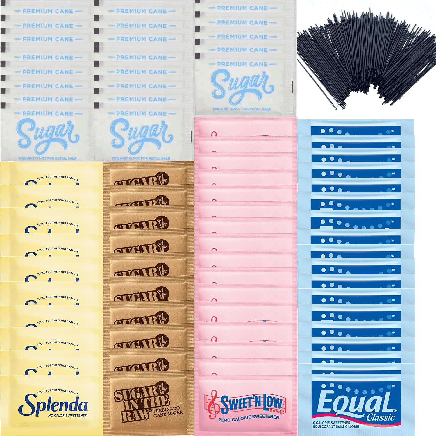 Sugar Packets for Coffee and Sweetener Packets 650Pack