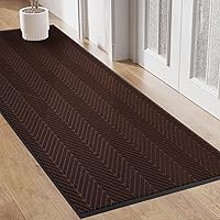 Vista 19 de Tapete para puerta delantera interior y exterior, tapete resistente de 16 x 32 pulgadas para entrada, tapete absorbente de bajo perfil de bienvenida