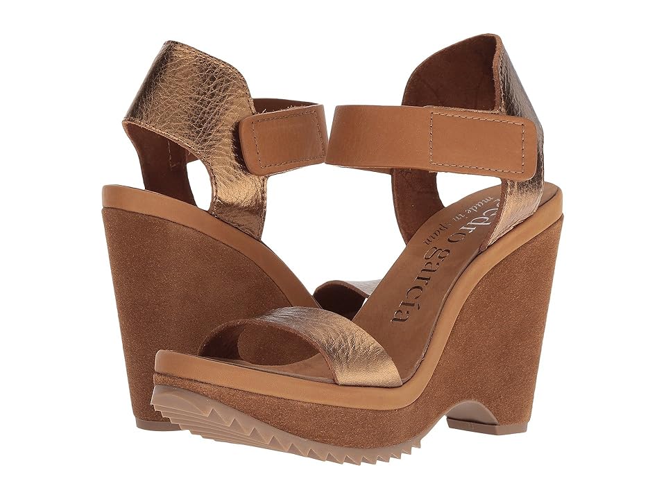 

Pedro Garcia Vida 858 (Tobacco Cervo Lame) Women's Sandals, Brown