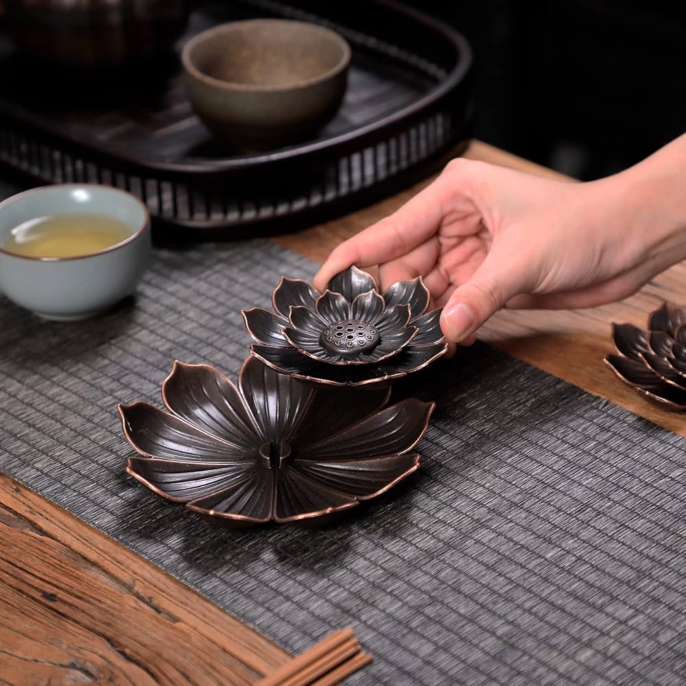 Buy Natural Wooden Incense Stick Holder Ash Catcher Burner Holder Home Decoration