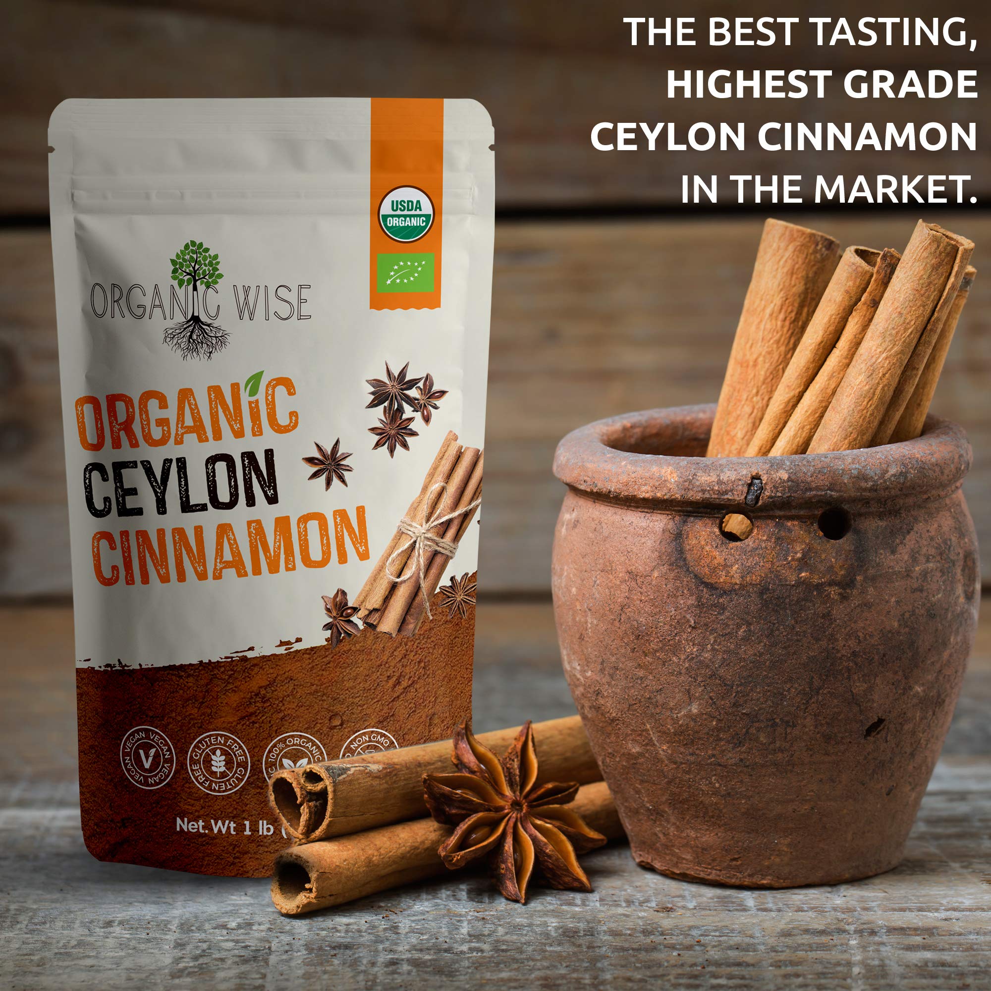 Pure Organic Ceylon Cinnamon _ Organic Ceylon Cinnamon Powder 2LB – ZRYT