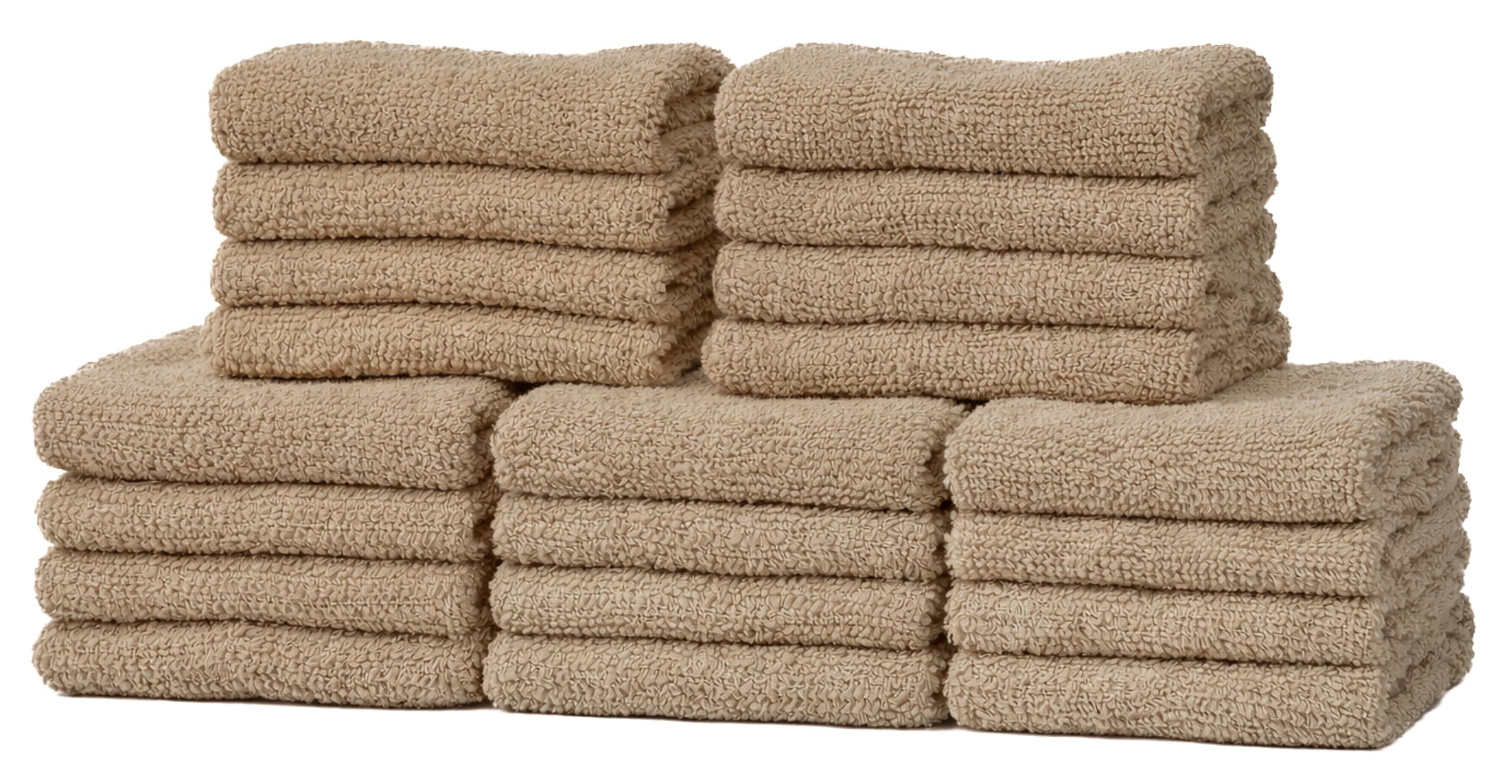 Adore Home 20 Latte Cotton face cloths Flannels 30cm x 30cm โ image 1