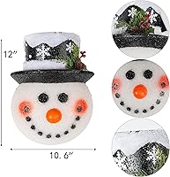 Vista 4 de FUNPENY Cubiertas de luz de porche de Navidad con diseño de muñeco de nieve, decoración de Navidad al aire libre, cubiertas de luz para luces