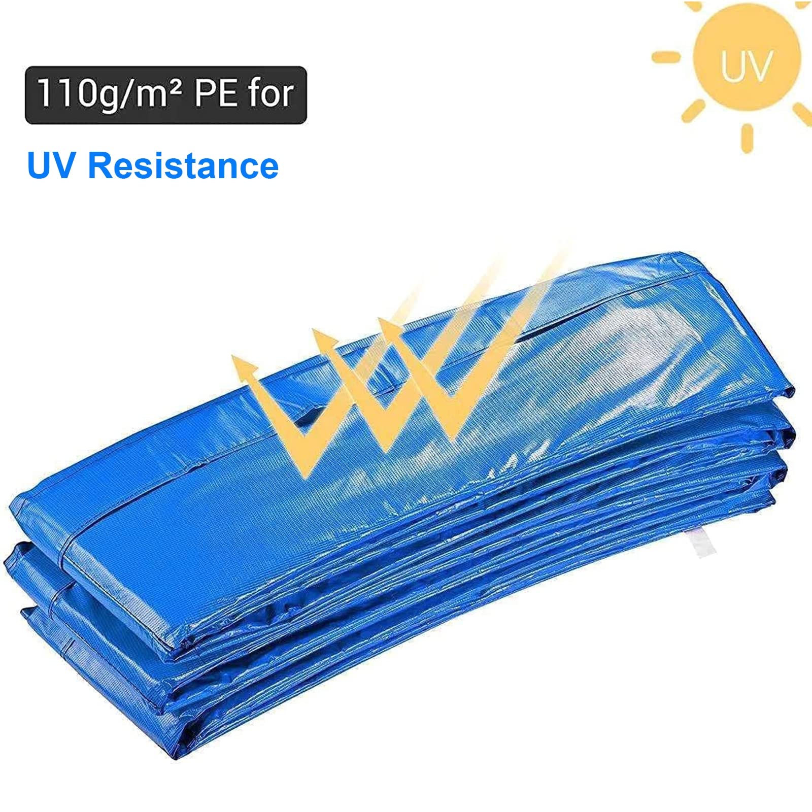 Coussin De Remplacement Pour Trampoline – Protection De Bord UV, Imperméable, éponge PE, Adapté 2,4m Et 3m, Bleu