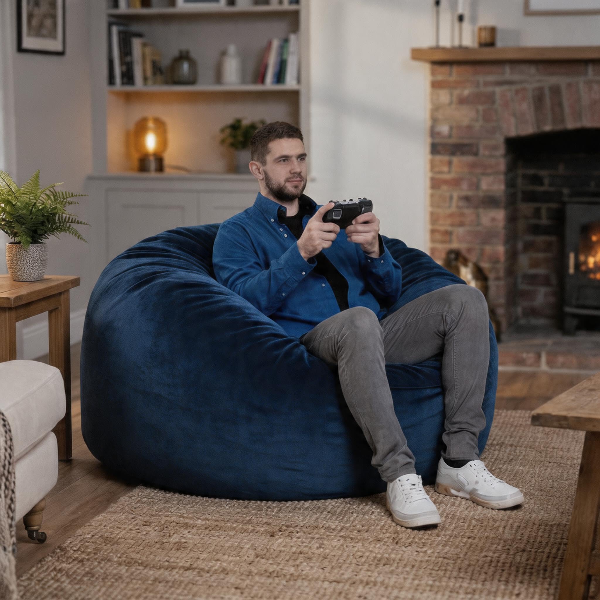 Pouf Lit Convertible En Velours Côtelé, Transformable En Matelas d’Appoint Ultra Confortable, Salon Utilisable, Canapé Rempli De Mousse, Fauteuil Lounge, Chauffeuse Gaming En Futon Matelas De Sol