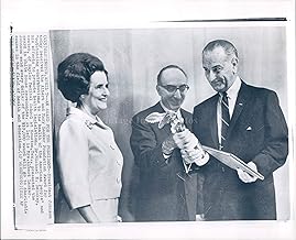 1966 Wire Photo President Johnson Albert Mary Lasker Foundation Award 8X10