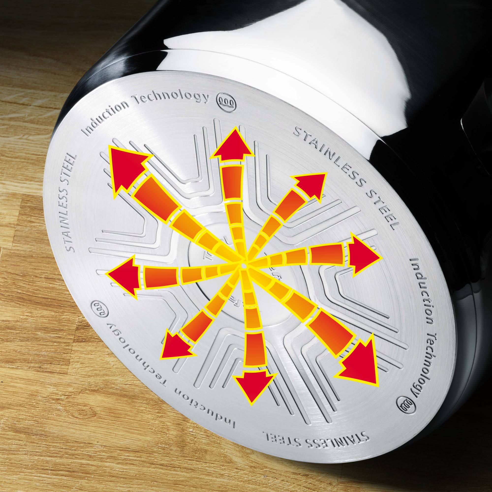 Tefal Virtuoso Poêle 24 cm, Induction, Garantie 10 ans, Acier inoxydable 18/10 non revêtu de qualité premium, Résistante aux rayures, Compatible lave-vaisselle, 100% recyclable E4920425