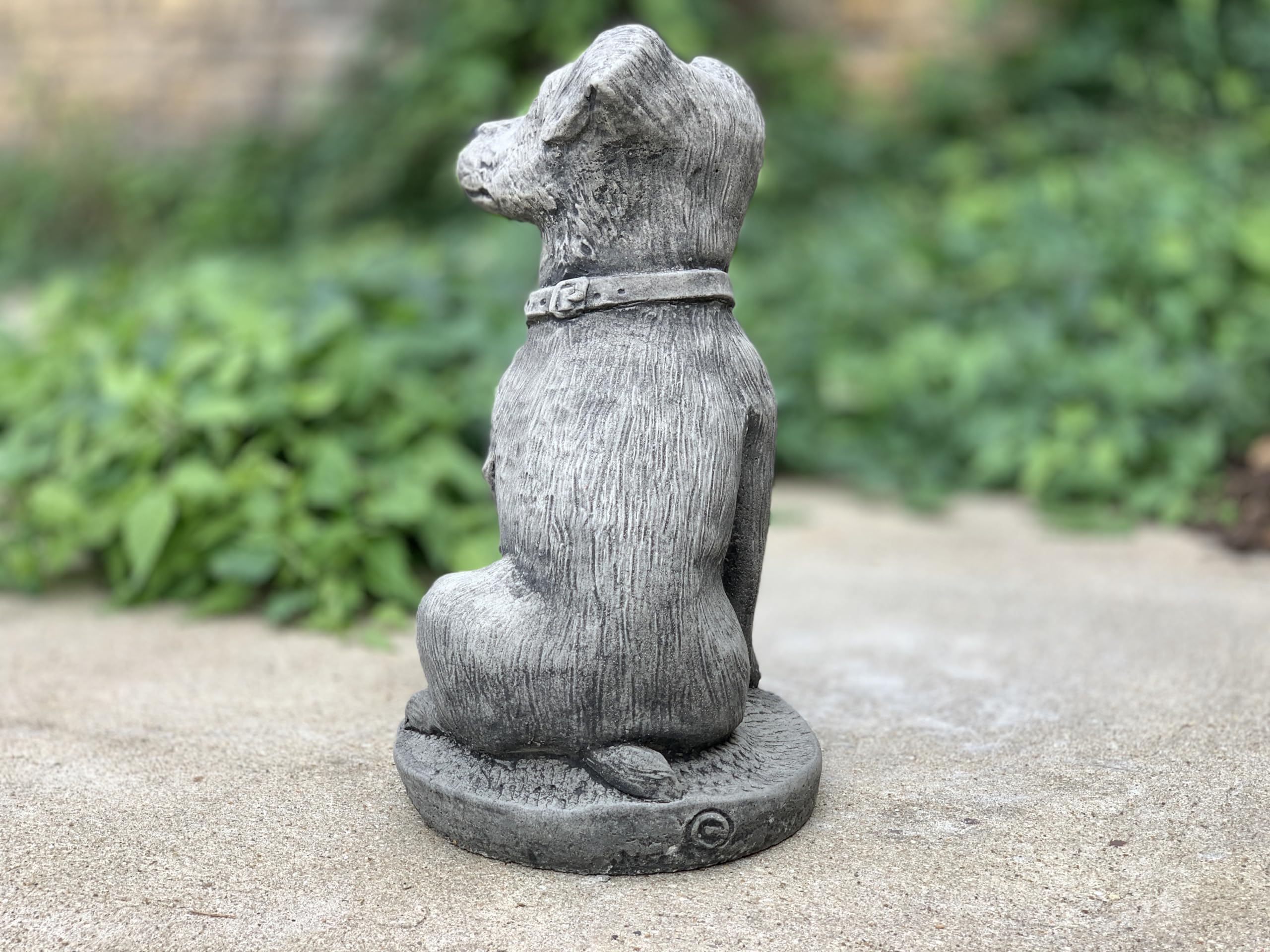 Amazon.co.jp: コンクリート製犬の彫刻 ジャックラッセルテリア 犬の像