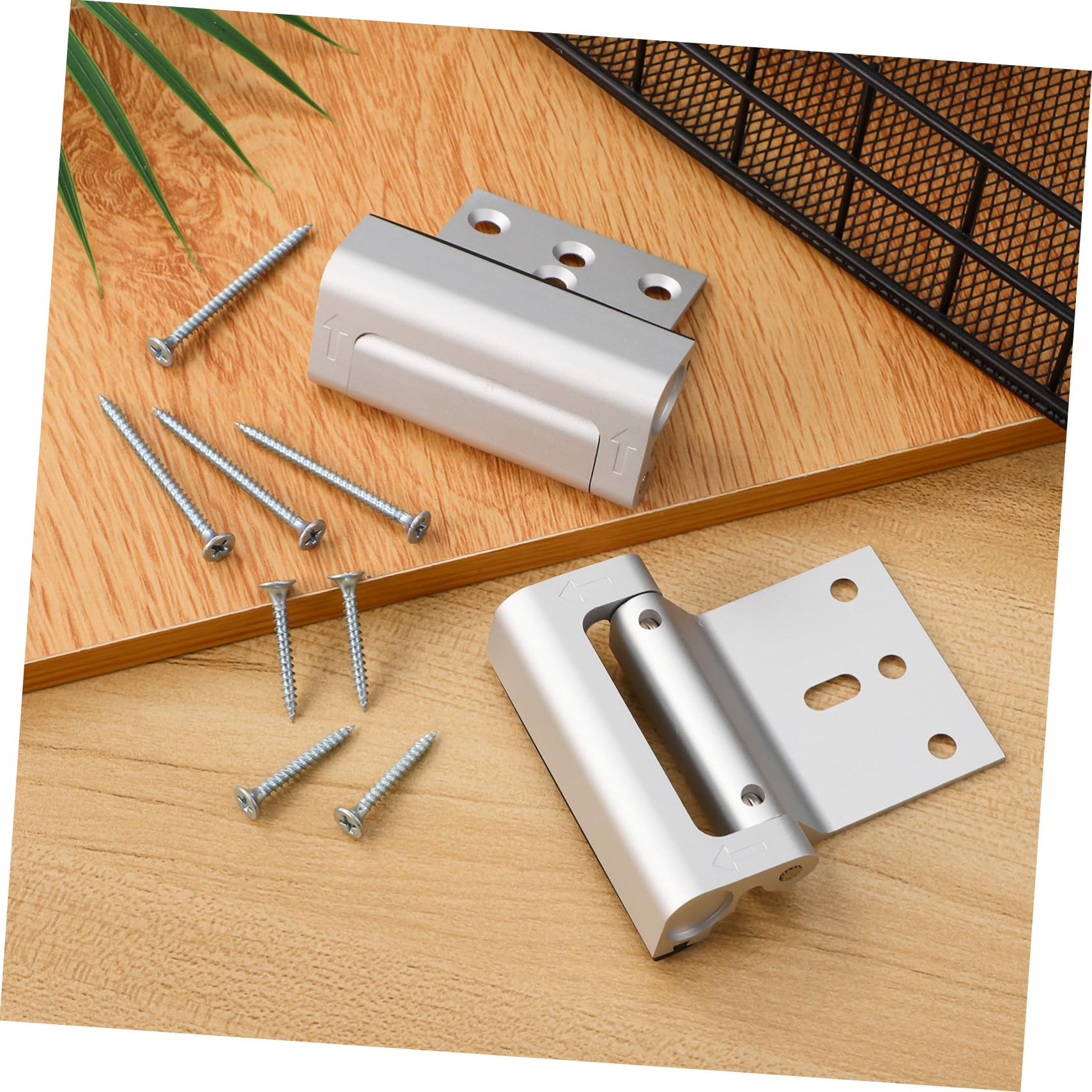 VILLCASE 3 Ensembles Boulon De Porte De Sécurité Verrouillage De La Porte De Renforcement Serrures De Porte Serrure De Porte Interne Alliage D'aluminium 2 Pièces * 3