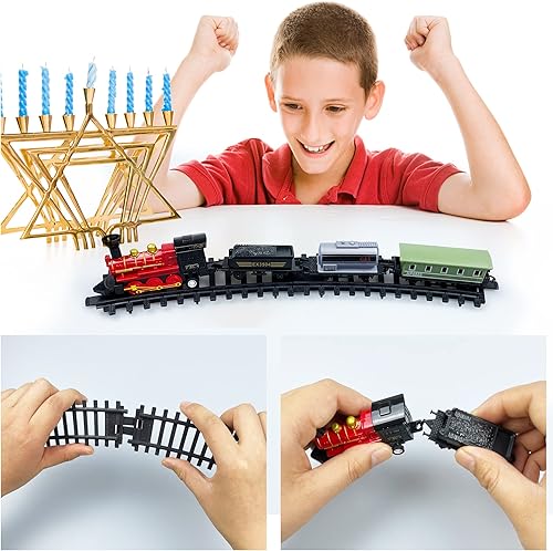 Miniatura 5 de 18 piezas de decoraciones y adornos para pasteles de tren para suministros de fiesta de cumpleaños, decoraciones de fiesta temática de vapor