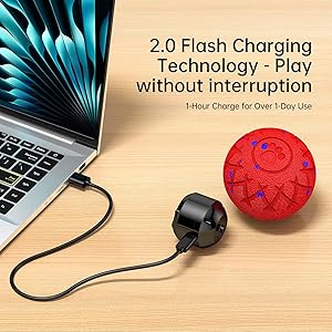 XINGZUAN Smart Interactive Dog Toy, Automatic Moving, Bouncing and Stimulation, Silent Foam Material, IP54 Waterproof Rating, Active Rolling,Dog Ball for Medium and Large Dogs,Dog Birthday (Red)