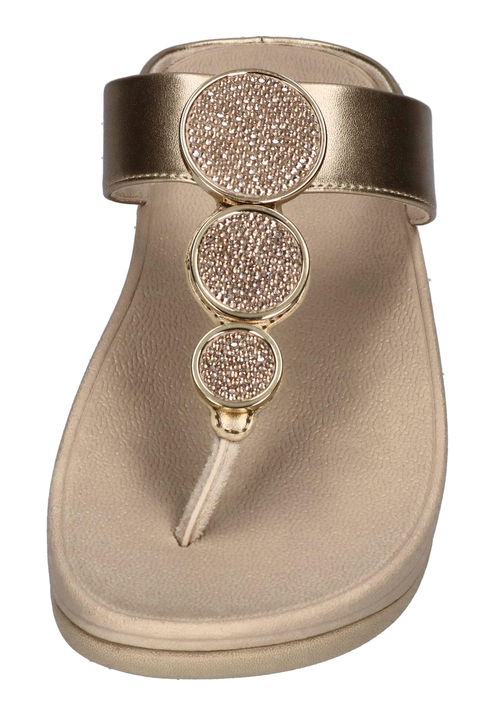 Fitflop Kobiety Halo Bead-circle Metallic Toe-post SandalsSandał
