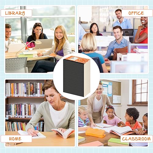 Miniatura 5 de Fainne Paquete de 100 cuadernos de composición A5 a granel con rayas anchas, cuadernos de composición con rayas universitarias, cubiertas de mármol,