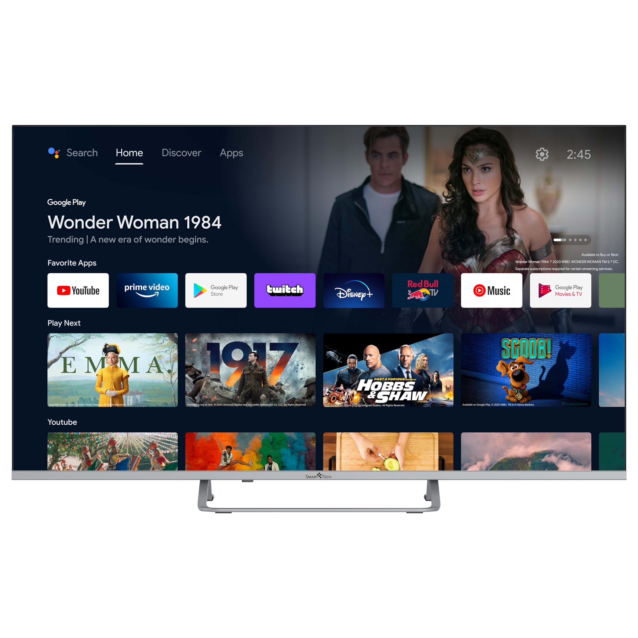 Smart Tech TV QLED 4K UHD 43' (109 cm) 43QA20V3 Smart TV Android 11.0-4xHDMI - 2xUSB - Dolby Vision - Dolby Atmos – Bild 2