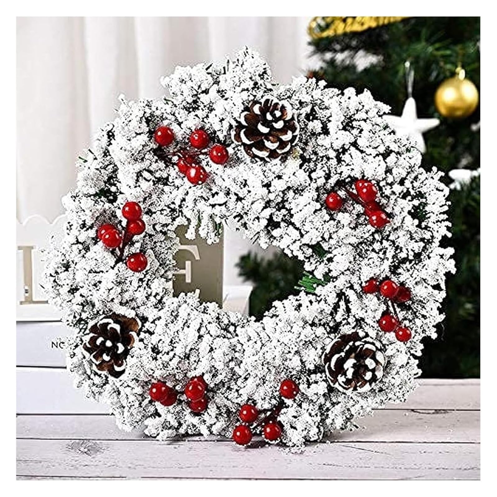 ghirlanda natalizia, Decorazioni ghirlanda artificiale Corona ornamento di NataleDecorativo
