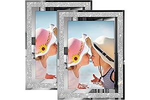 IZIDDO 4x6 Picture Frame for Glitzy Tabletop Displays or Gifts (2-pack)