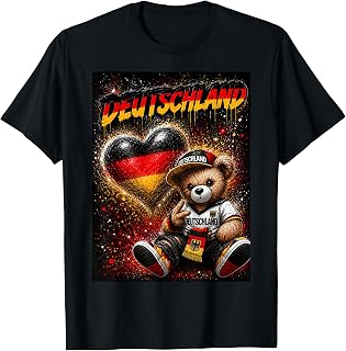 Deutschland T-Shirt Trikot Deutsche Flagge Germany T-Shirt