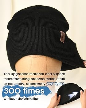 FURTALK Beanie for Men Women Cuffed Thick Knitted Unisex