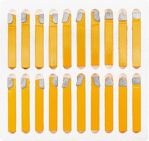 Miniatura 9 de 20 pc 3/8"Carbide Tip Tipped Cutter Tool,Metal Lathe Cutting Tools for Metal Lathe Turning, Boring, and Chamfering