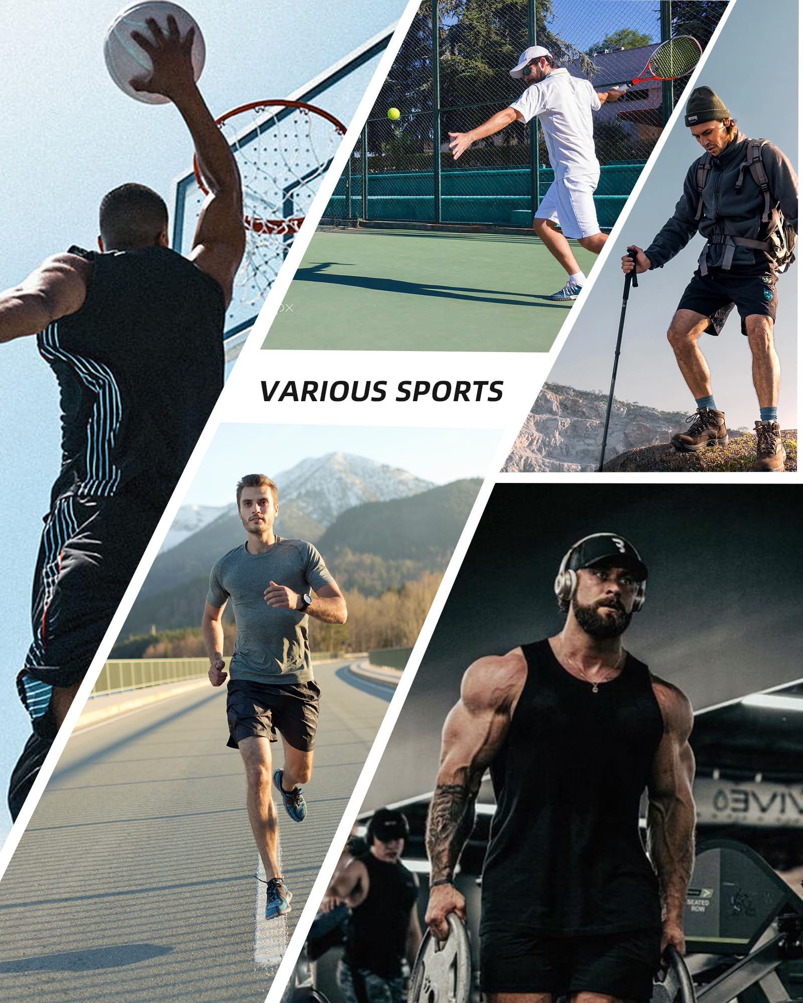 Maillot de compression à manches longues pour homme - Couche de base athlétique pour course à pied, basket-ball, cyclisme