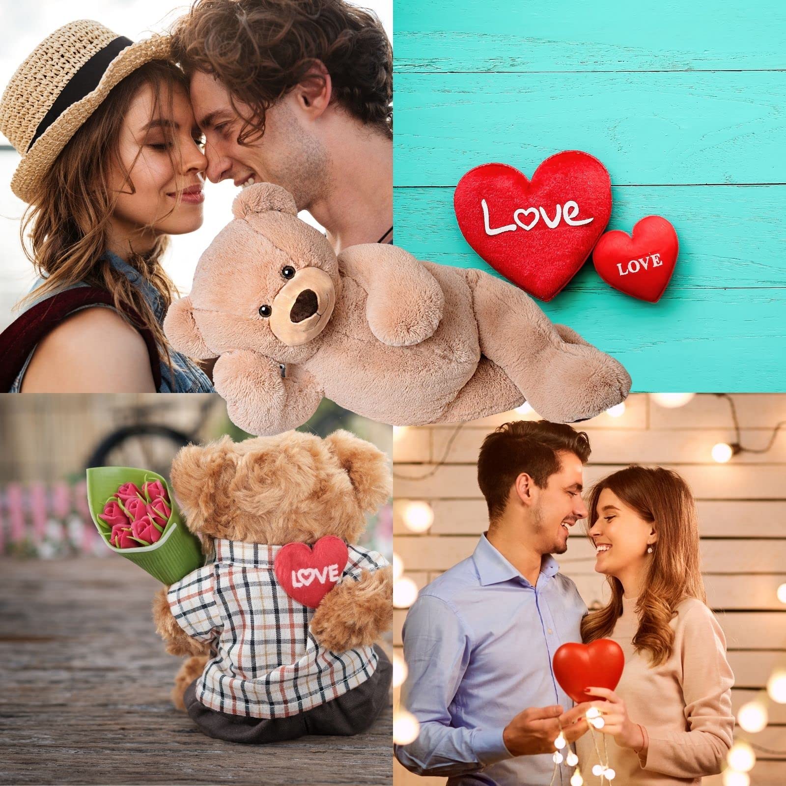 TE-Trend Orsacchiotto XXL 100 cm – grazioso orsetto gigante per ore coccolose – orsacchiotto marrone – Peluche XXL per momenti indimenticabili – Orso di peluche – Orso gigante per bambini e adulti