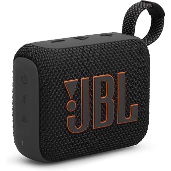 JBL GO4 Bluetooth Speaker USB C Charging IP67 Dustproof Waterproof App Compatible Passive Radiator Portable Black