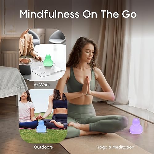 Miniatura 5 de Breathing Pal 'Hugo' - Luz de respiración de atención plena, luz de respiración guiada de meditación visual, artículos de alivio de ansiedad para