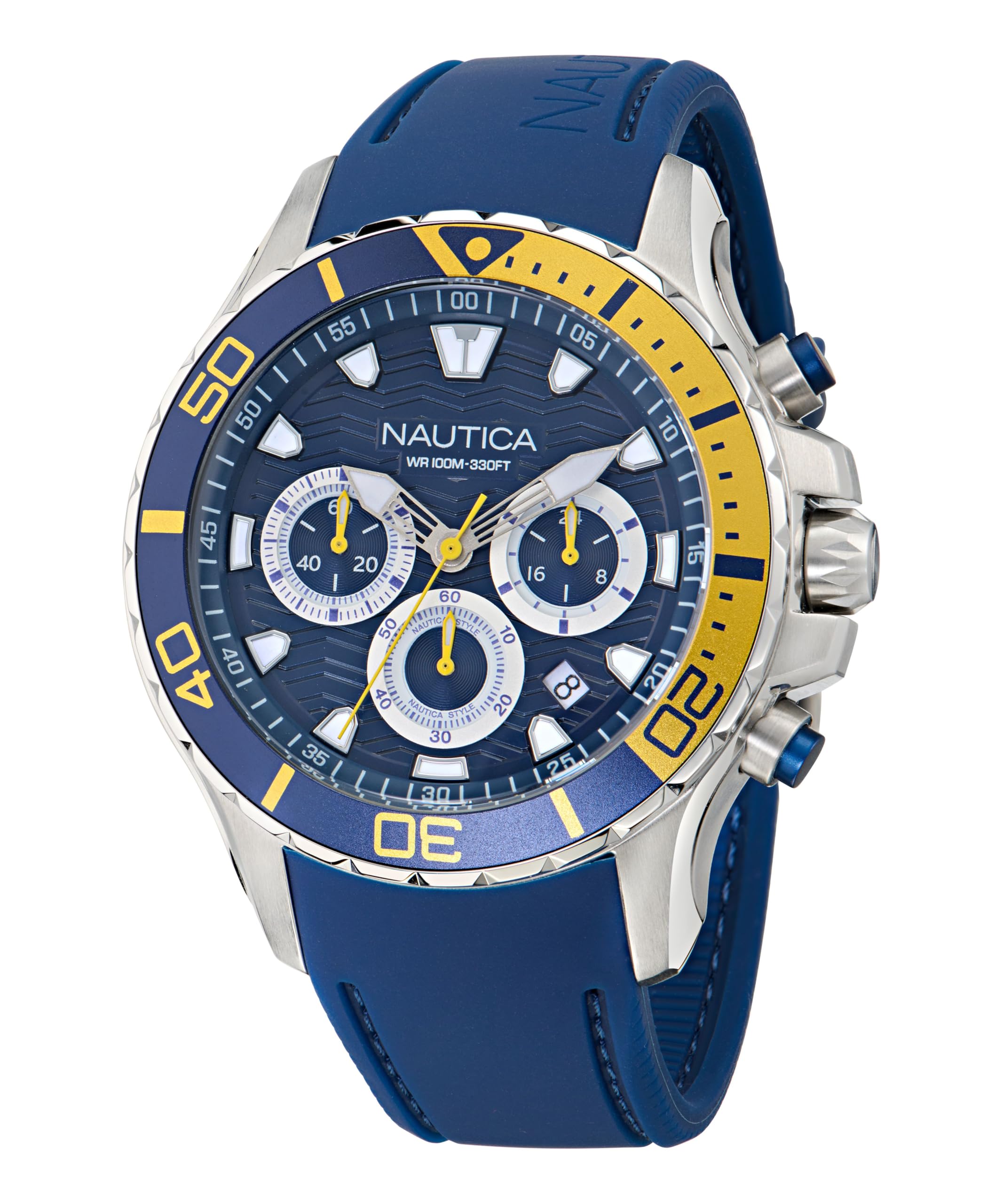 Nautica Orologio Analogico al Quarzo Uomo con Cinturino in Silicone NAPNSS501