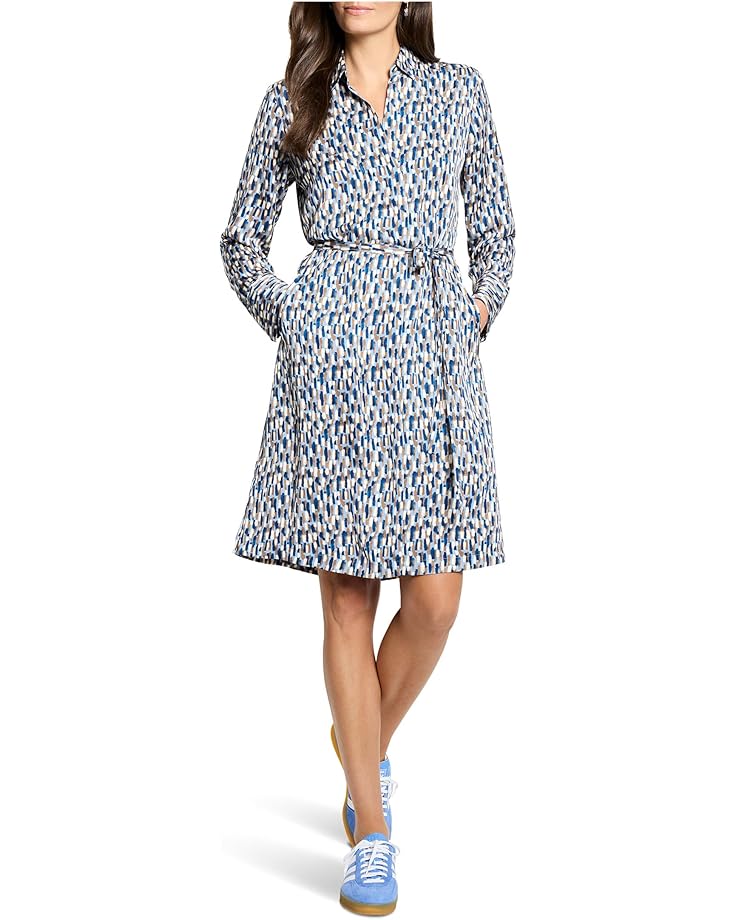 NIC+ZOE Brushstrokes Long Sleeve Devon Dress - Main View