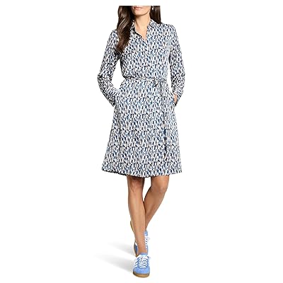 NIC+ZOE Brushstrokes Long Sleeve Devon Dress Women
