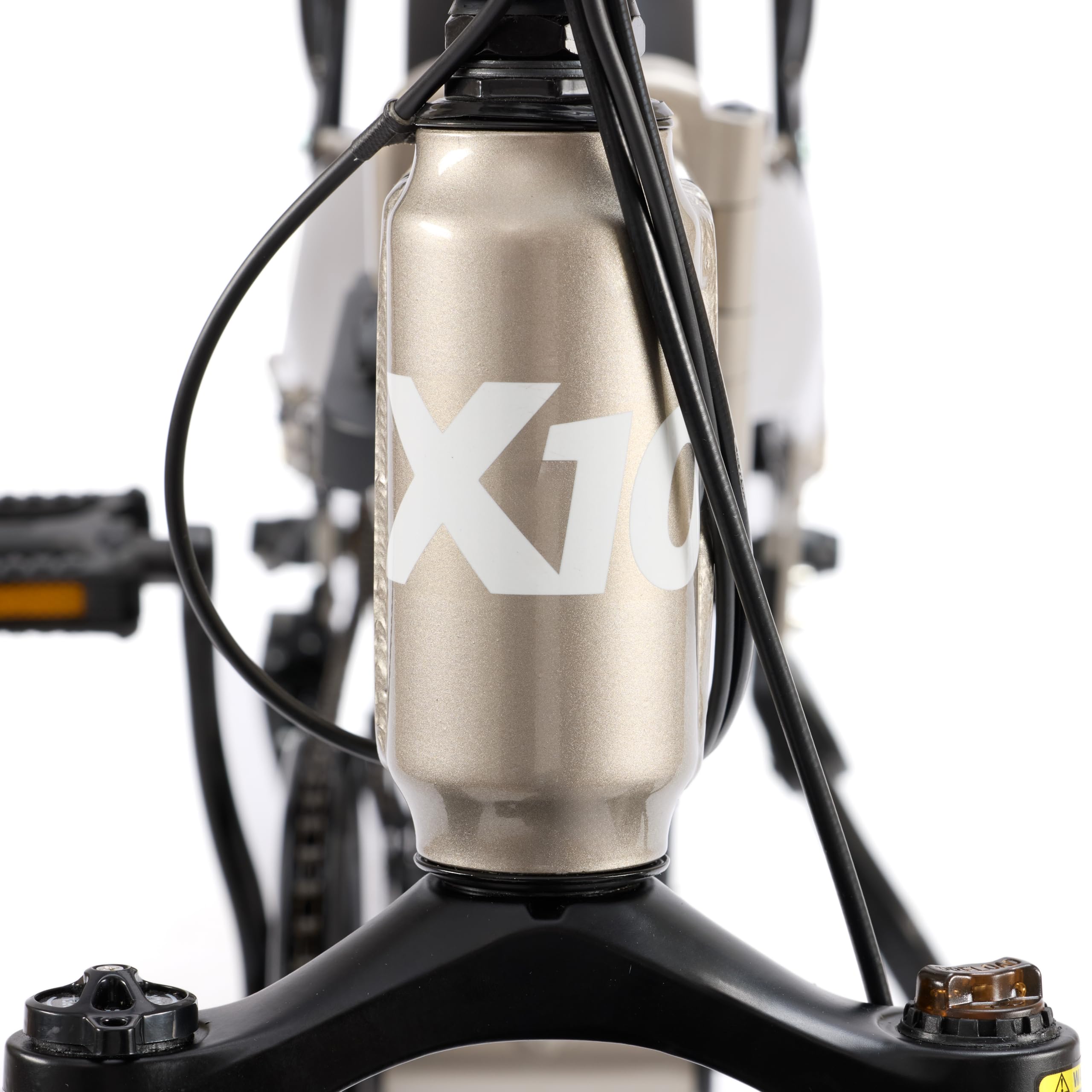 Nilox, Ebike X10, Bici Elettrica Pieghevole, Fino a 70 km di Autonomia, Fino a 25 Km/h, Motore da 36 V/250 W e Batteria Removibile 36V-13 Ah, Gomme FAT 20"x4", Cambio a 6 Velocità, Colore Grigio