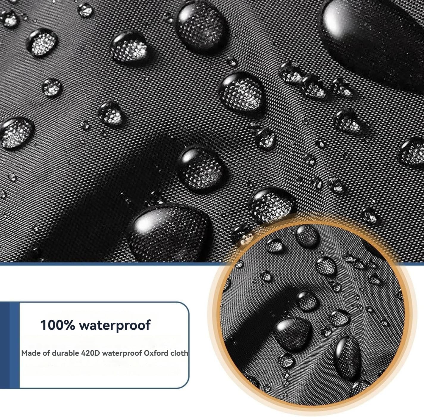 Housse de Protection 420D Imperméable Anti-Poussière pour Étagère de Rangement Intérieur/Extérieur Noir